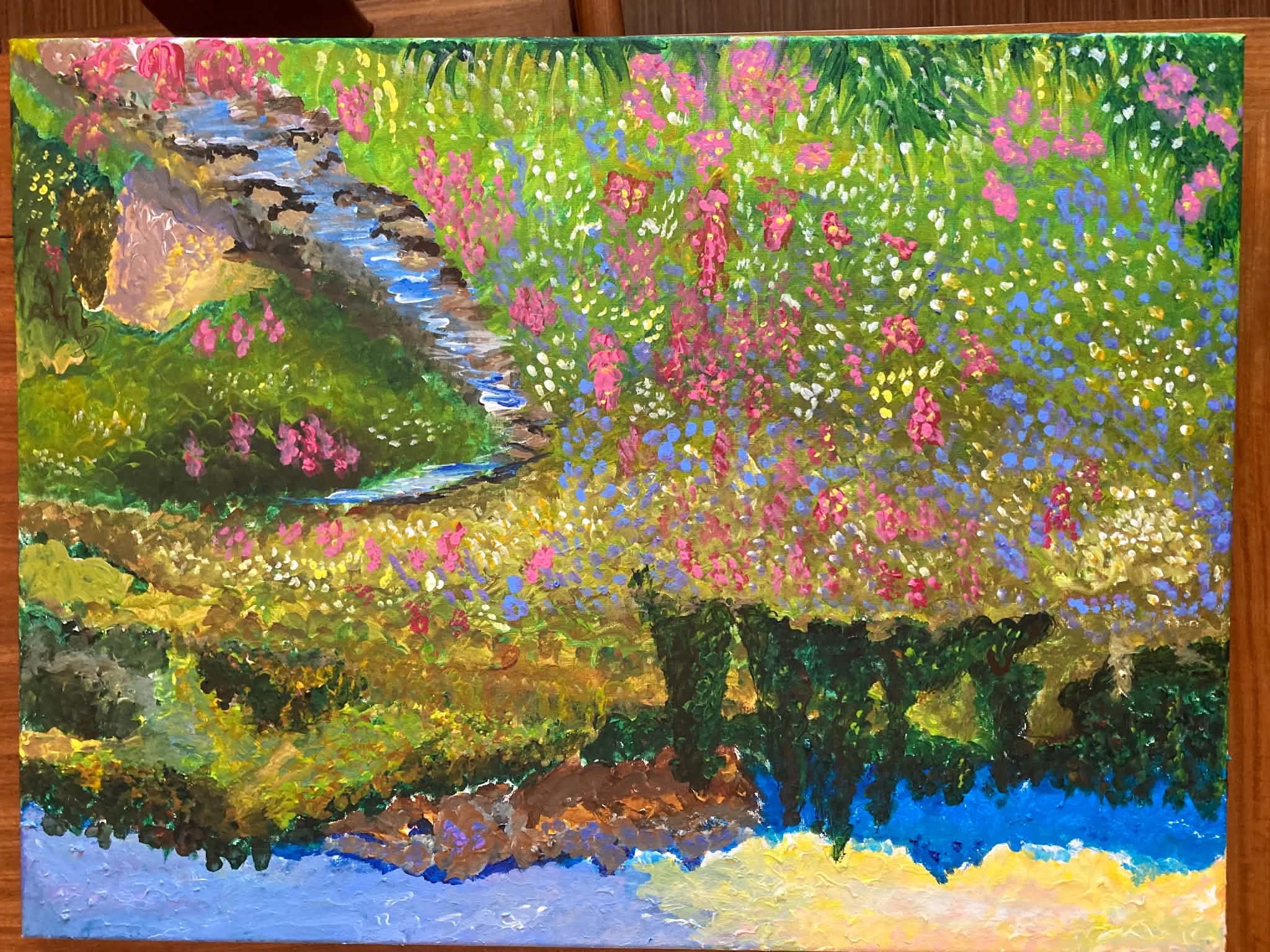 A tranquil meadow in the countryside
